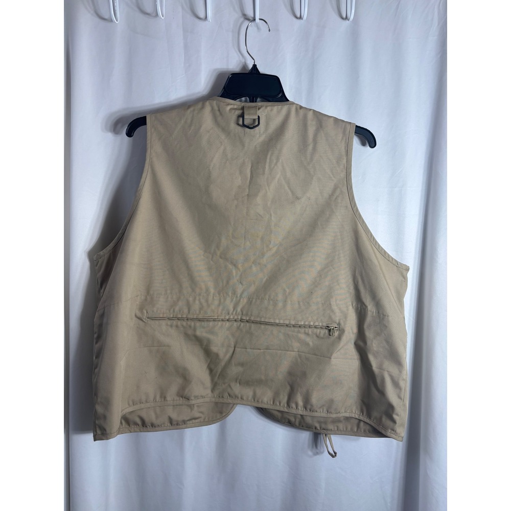 Field &‎ Stream Mens Tan Multi Pocket Utility Fishing Vest Size 2XL - Picture 3 of 3